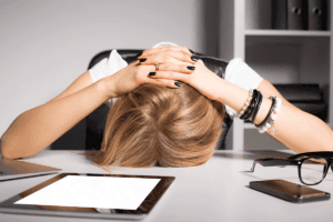 Person struggling with OCD and depression