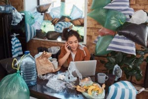 a woman learns about the connection between ocd and hoarding