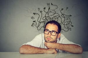 a man struggles to understand his intrusive thoughts