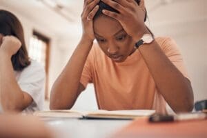 Person learning about stimming and ADHD