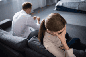 Two people experiencing relational trauma
