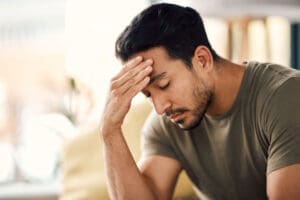 Person experiencing situational depression